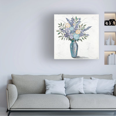 Winston Porter Jade Reynolds Floral Centerpiece I Canvas Wall Art