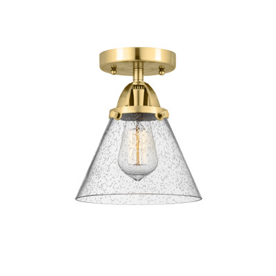 Glass Semi Flush Mount