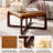 24" Wide Faux Leather Upholstered Square Ottoman-574127190