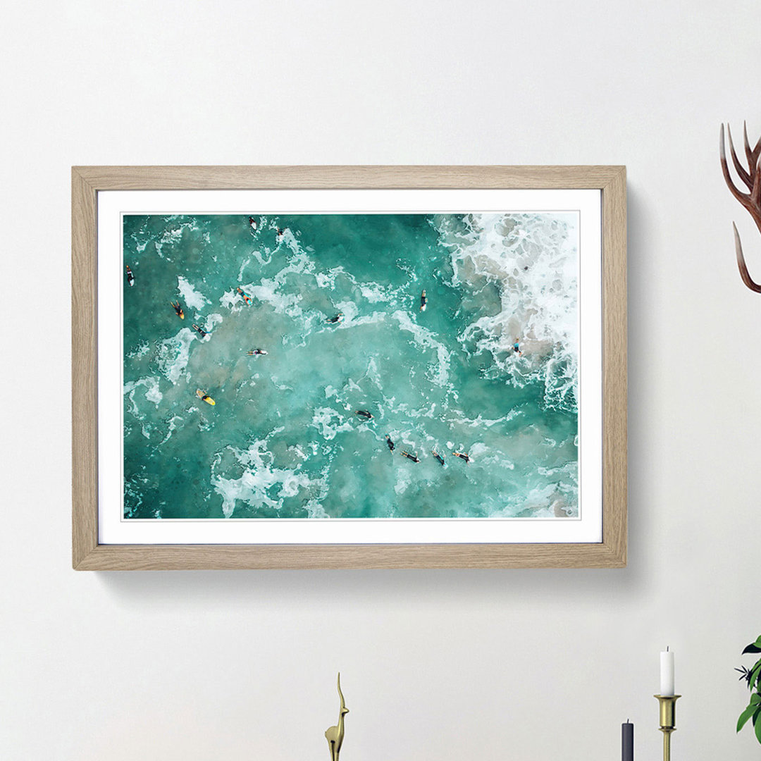 Bodyboarding in the Gold Coast Australia - Framed Print