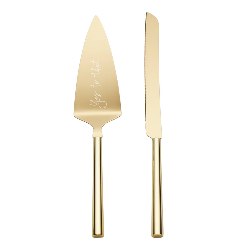 Charmed Life 2 - Piece Stainless Steel Cake Serving Set