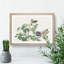 Butterfly on a Purple Flower by Morimoto Toko - Picture Frame Graphic Art Print-55680219-55680220