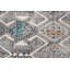 Eliel Geometric Hand Tufted Black/White/Orange Area Rug-1479041113