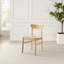 Arvillia Oak and Veneer Wooden Rope Dining Chairs - Mid Century Design & Responsibly Sourced