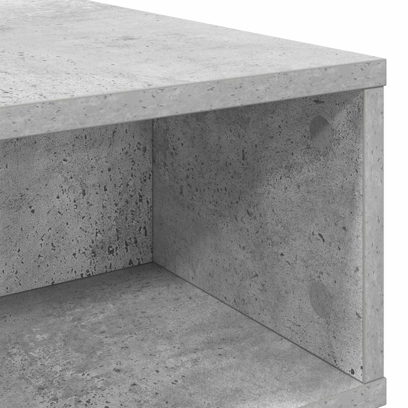 Coffee Table with Storage, Concrete Grey, 35cm. H x 48cm. L x 46cm. W