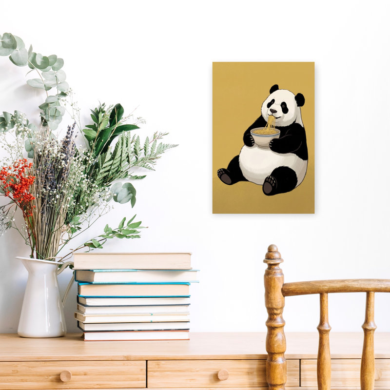 Art mural forêt de panda, H 18 po x l 12 po