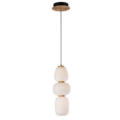 Kace 1 - Light Black/Gold LED Unique/Statement Pendant