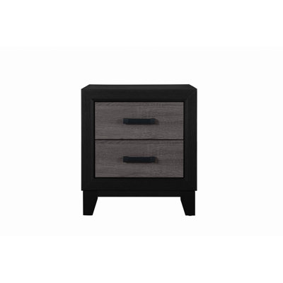 Gris soluto et table de chevet