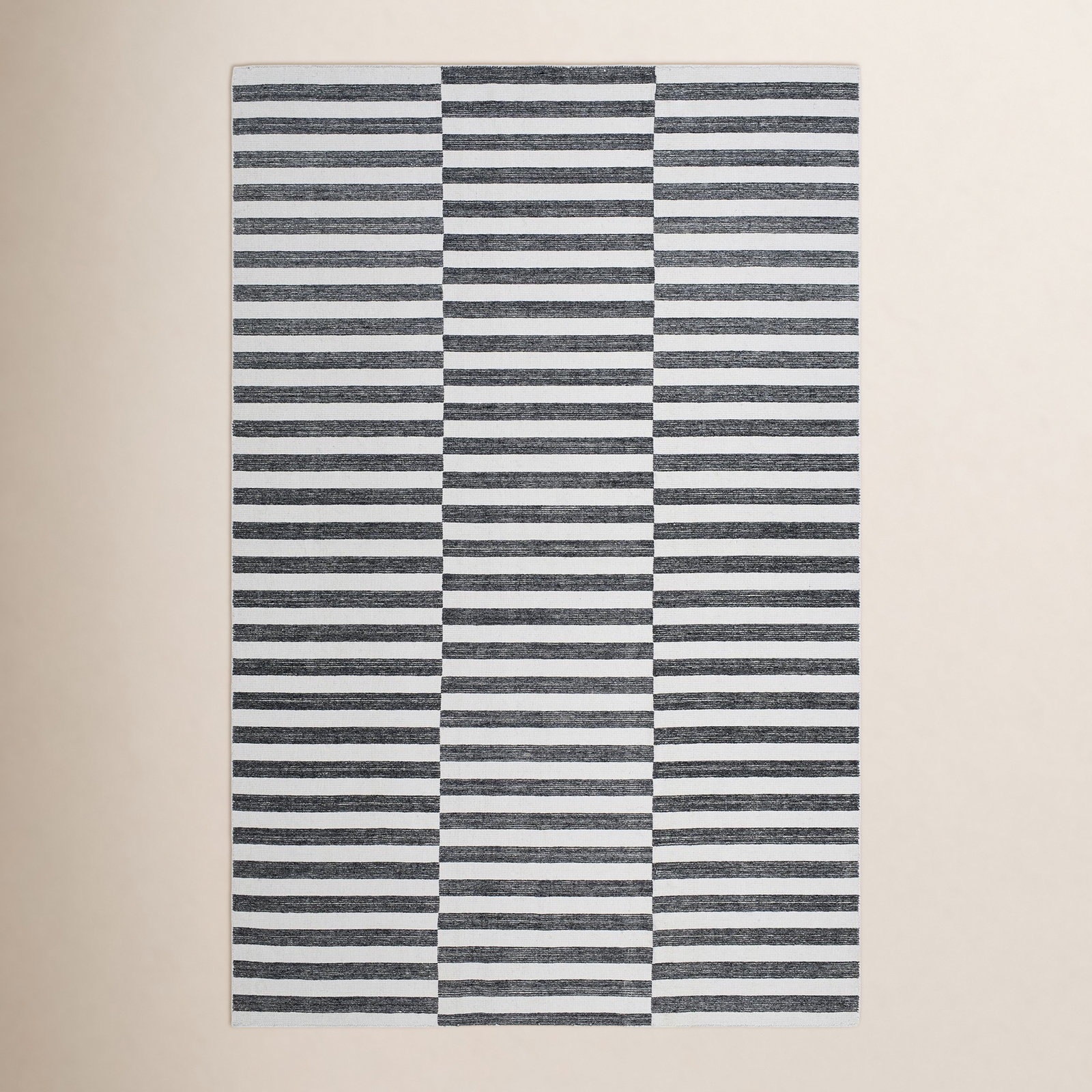 Falko Hand-Woven Striped Rug, Rectangle 8' x 10'