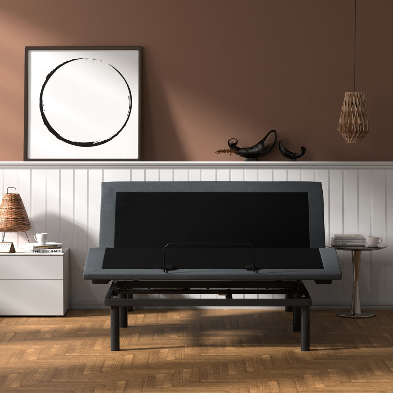 Lit simple réglable TG - Os4 avec positionnement du pied de la tête, construction supplémentaire pour le changement de position, télécommande sans fil