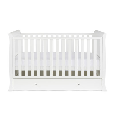 Snowdon Classic Cot Bed and All Seasons Premium Pocket Sprung Mattress  - White