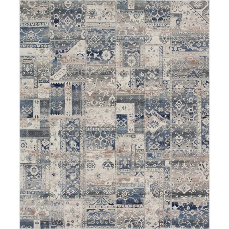 Morvant Patchwork Indoor Rug, Rectangle 3' x 5'3"