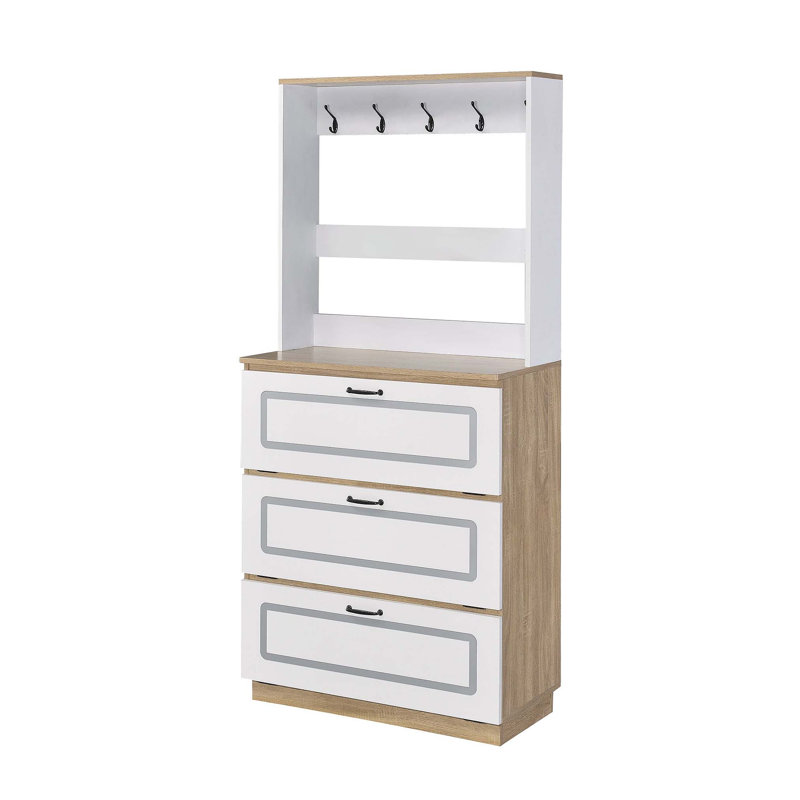 Armoire à chaussures polyvalente avec plusieurs options de rangement pour une organisation soignée et efficace