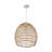 17 Inch 1-Light Natural Rattan Pendant Light