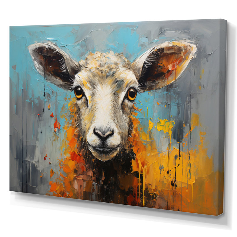 «Teal Palette Knife Knife», reproduction d'art sur toile, H 16 po x l 32 po, Toile tendue