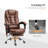 Barkett Upholstered Executive Chair with Massage Feature-1259936897