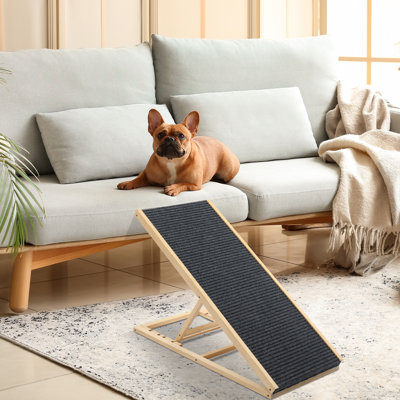 Large Dog Pet Ramp Stairs With Adjustable Height For Bed Couch Car Truck SUV