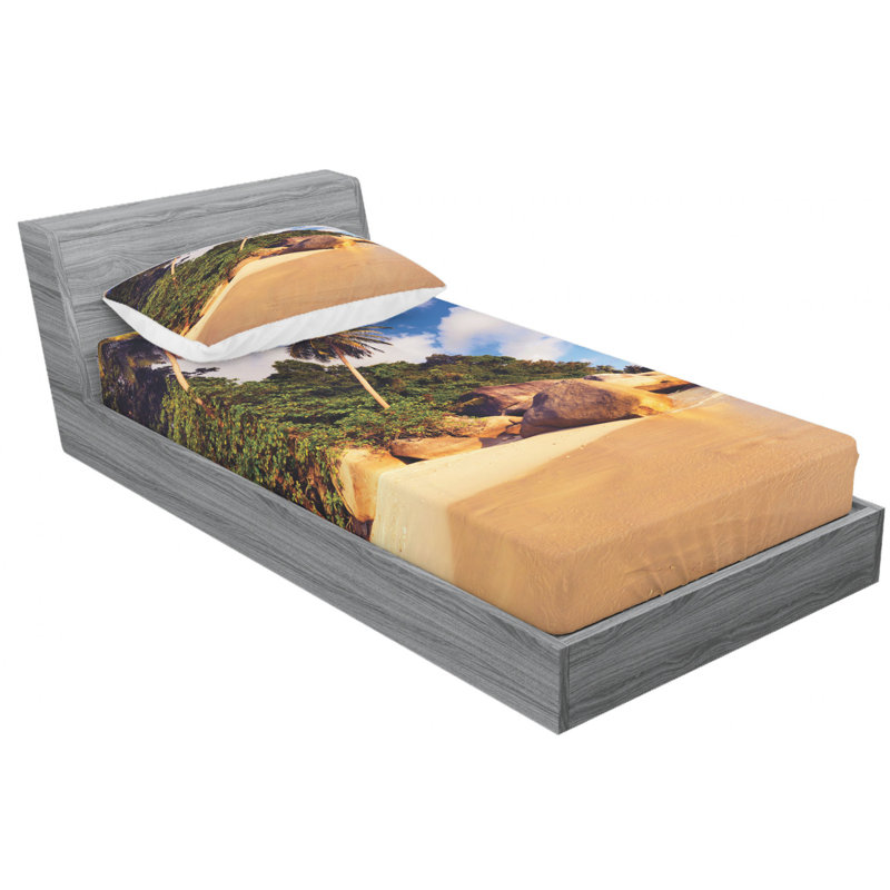 Microfiber Sheet Set, Twin Sheet Set with Fitted Sheet