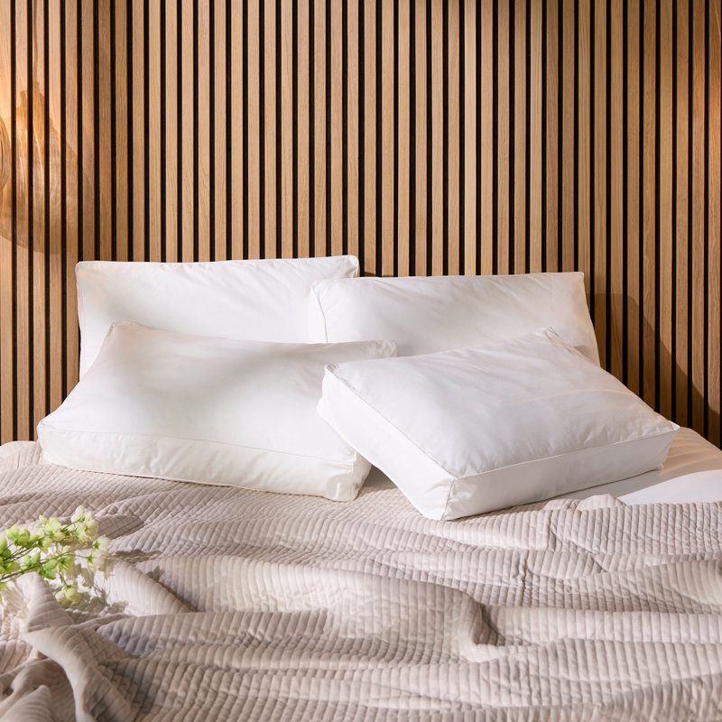 Luxurious Hotel Snuggledown Side Sleeper Firm Support Cotton Cover 1 Pillow
