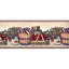 Bordure de papier peint patriotique pomme