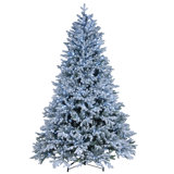 7.5 Ft. Powerconnect(Tm) Snowy Hamilton Spruce Tree With Cool White Led Lights