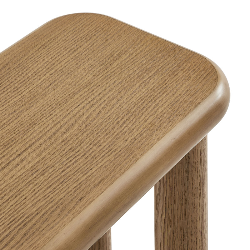 Banc en bois 58 po Alvia, Weathered Oak, Chêne patiné