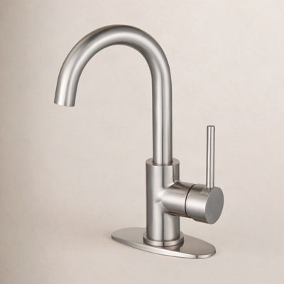 Kingston Brass Concord Single-Handle 1-Hole Deck Mount Bathroom Faucet with Push Pop-Up
