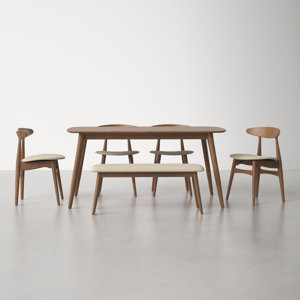Dining Table with Bench Kitchen & Dining Room Sets You'll Love | Wayfair