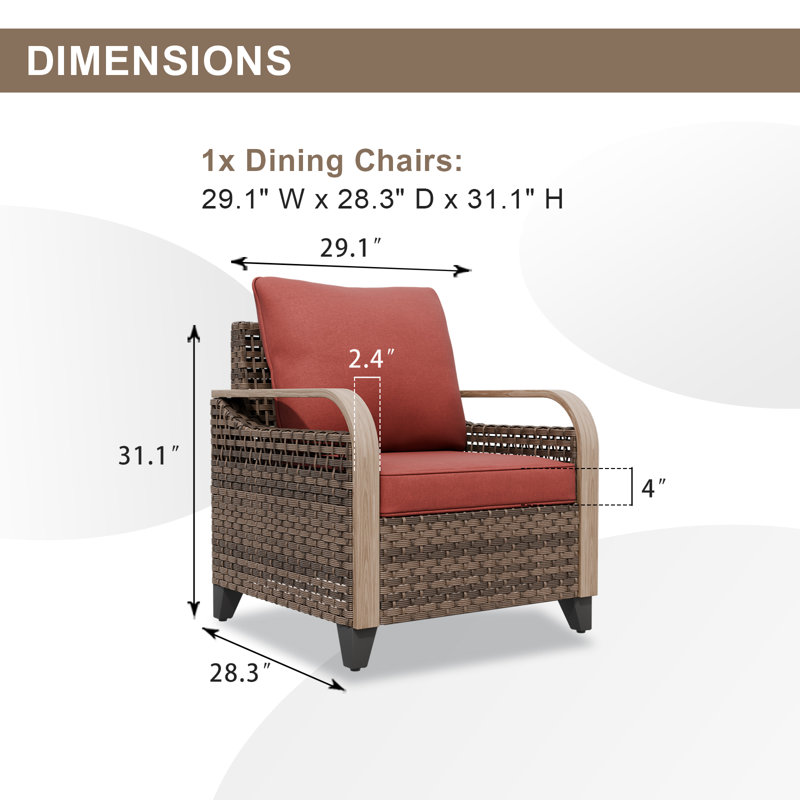Metal Outdoor Lounge Chair, Red