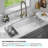 KRAUS Turino™ 33" L Fireclay Workstation Drop-In / Undermount Single Bowl Kitchen Sink-68250396