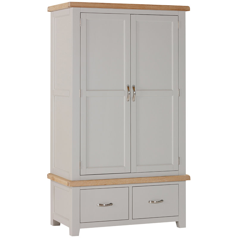 2 Door Solid Wood Wardrobe