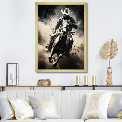 Western Western Rodeo Spirit - Art mural occidental
