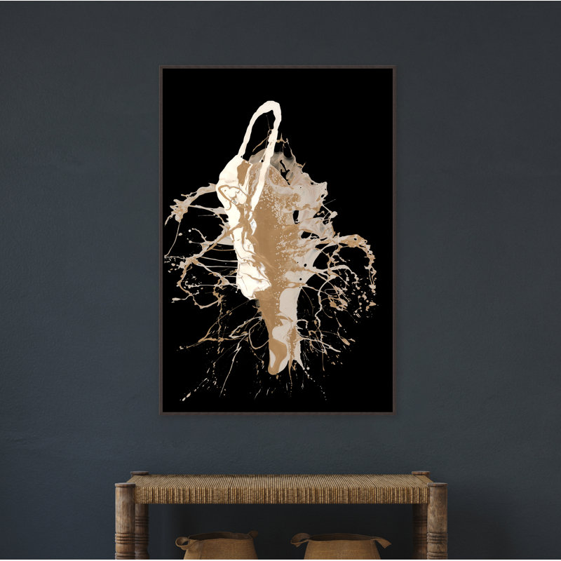 "Spirits in the Night II" par Van Garret - cadre flottant, impression sur toile, Image au pinceau gel