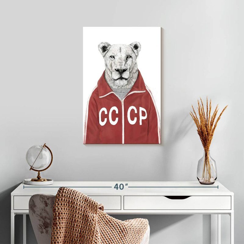 Soviet Lion, 24" H x 16" W