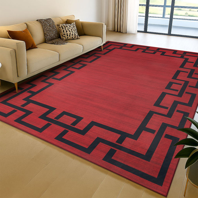 Oriental Machine Tufted Shag Area Rug, Rectangle 60 x 110 cm