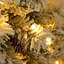 Ensemble de sapin de Noël artificiel pré-éclairé 4 pièces, guirlande, couronne et ensemble de 2 arbres d'entrée avec lumières DEL et arbre de Noël