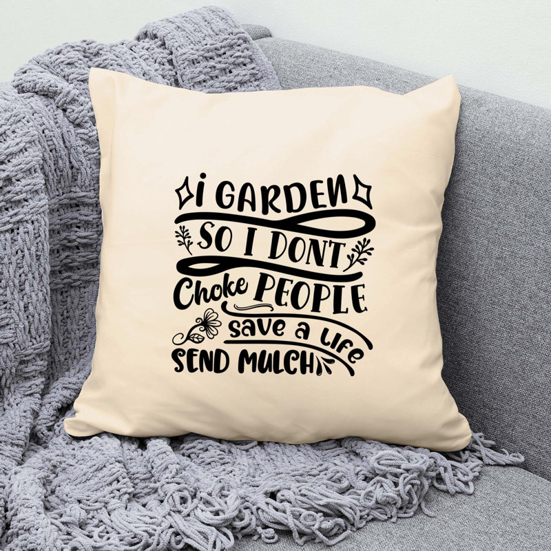 Polyester/Polyester Blend Reversible Throw Pillow, 20"H x 20"W