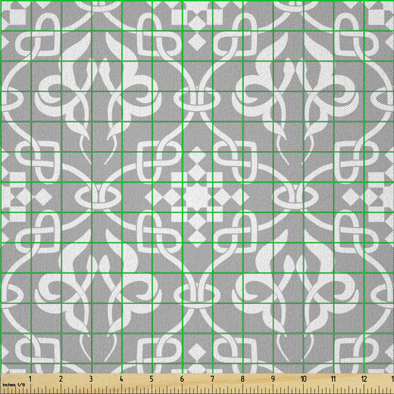 Darlina Irish Royal Antique Floral Curves Multi-Purpose Fabric
