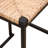 Set Of 2 Water Hyacinth Woven Bar Stools With Back Support For Comfortable And Stylish Counter Height Seating In Kitchen, Home, Or Office-1400888213