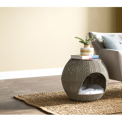 Woven End Table Pet Dome