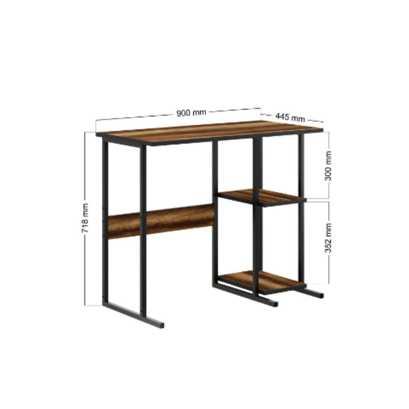 Abdalah Rectangle 44cm L Computer Table
