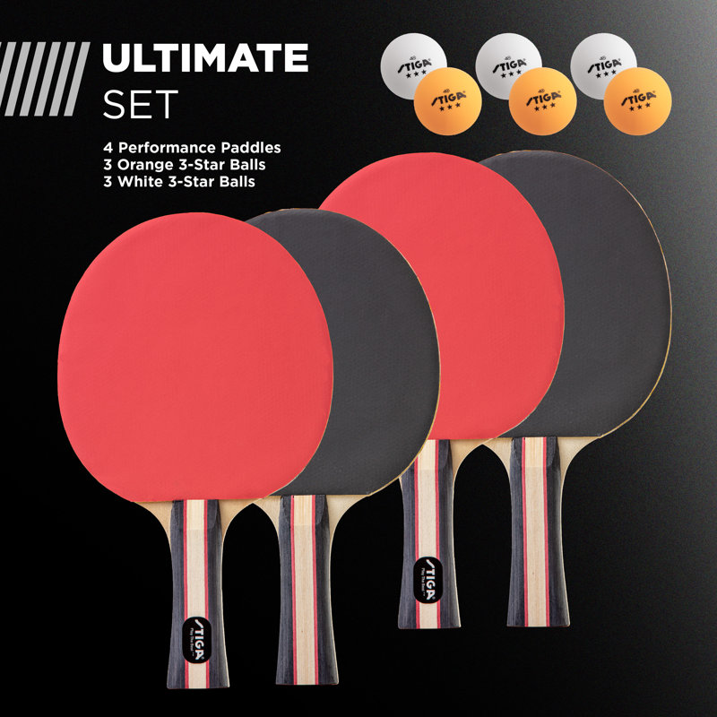 STIGA 4-Player Performance Ping Pong Set