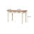 Retro White Rectangular Solid Wood Writing Desk