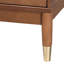 Table de chevet 2 tiroirs Baxton Studio Mandoline Mid-Century