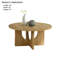 Ensemble de table 3 pièces de style contemporain 1 table basse ronde 2 x table de bout ronde-1911321770