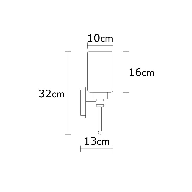 Aidyen 1-Light Wallchiere