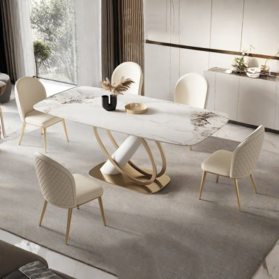 Modern Simple Sintered stone Dining Table Sets