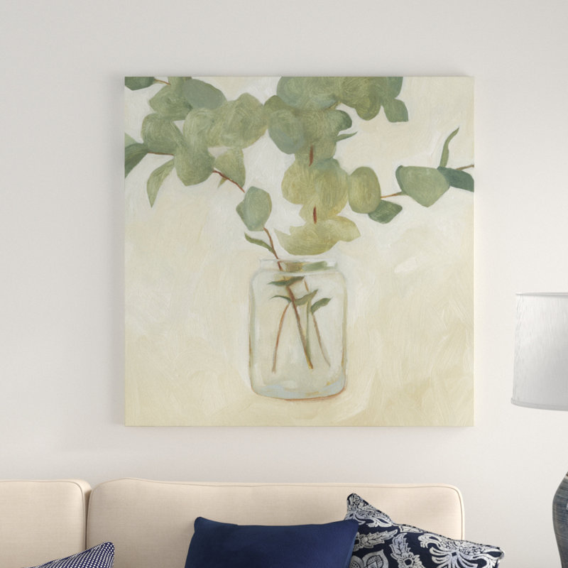 «Greenery Still Life II» par Emma Scarvey, reproduction d'art sur toile, H 36 po x l 36 po, Toile tendue