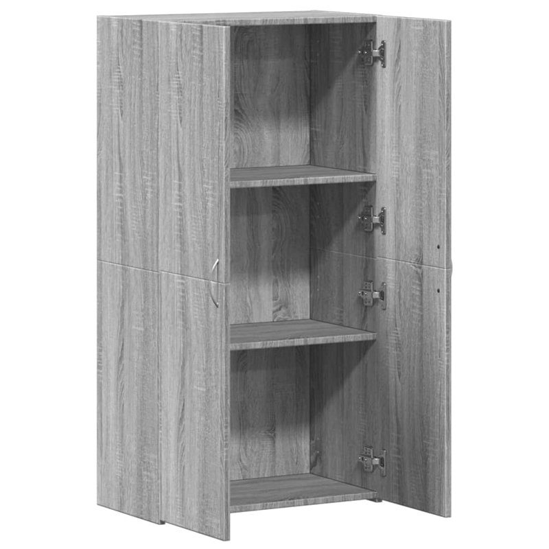 Storage Cabinet, Grey Sonoma