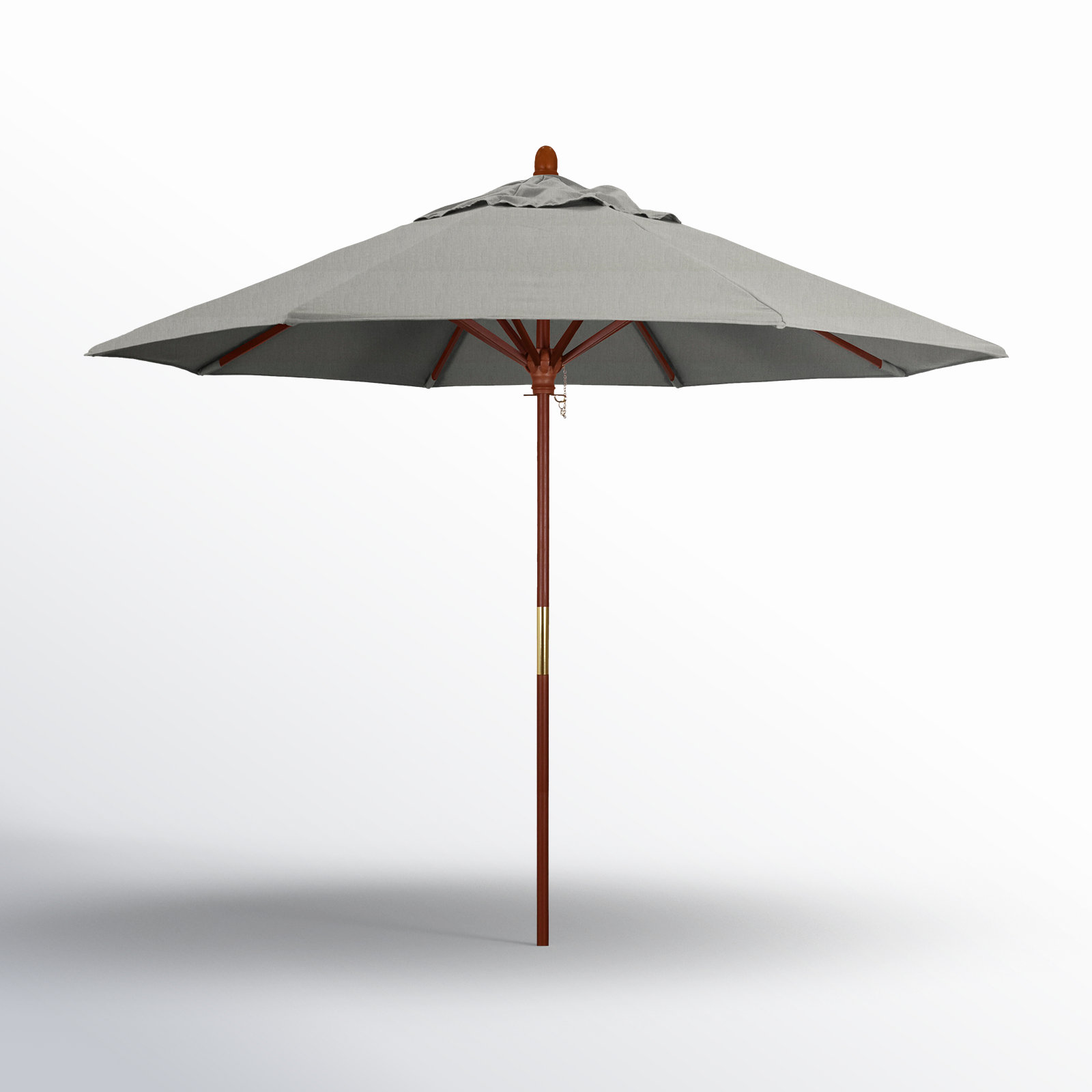 Manford 108'' Sunbrella® Outdoor Umbrella, Canvas Granite Sunbrella® Canvas